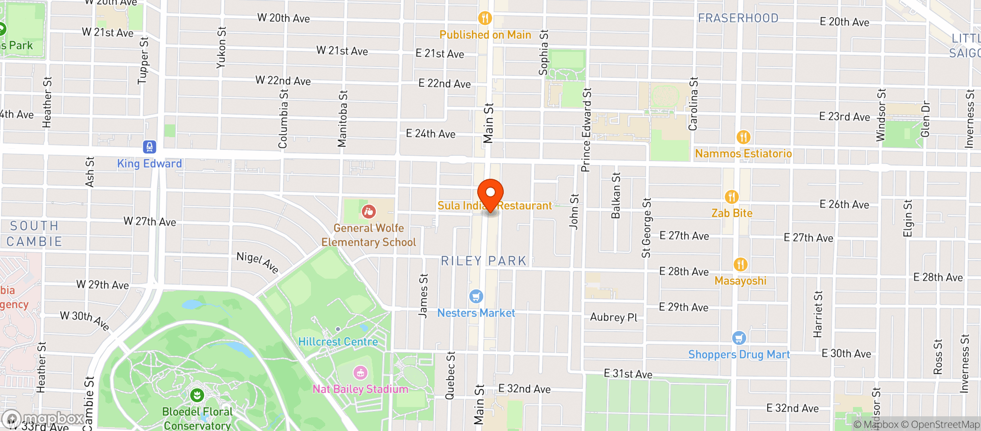 Map showing The Juice Truck Main St