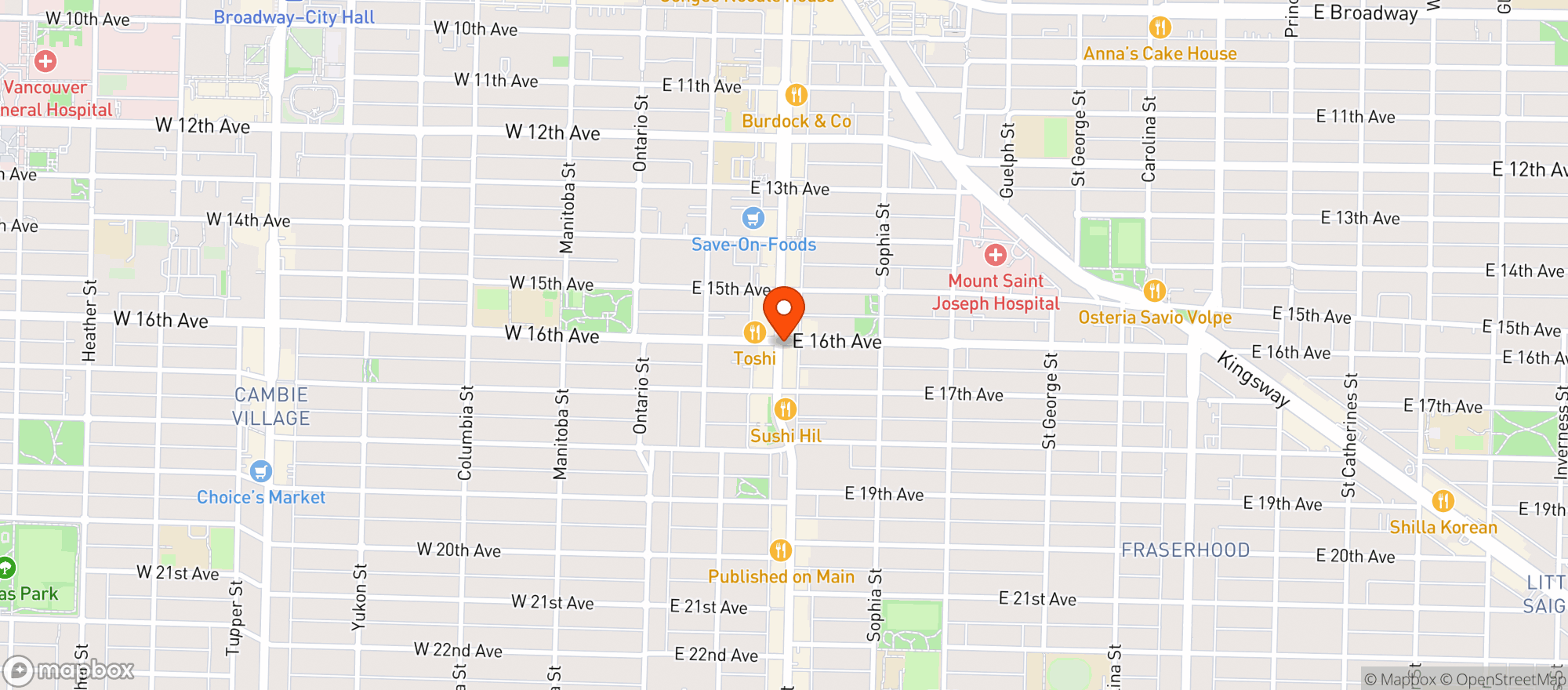 Map showing Browns Crafthouse