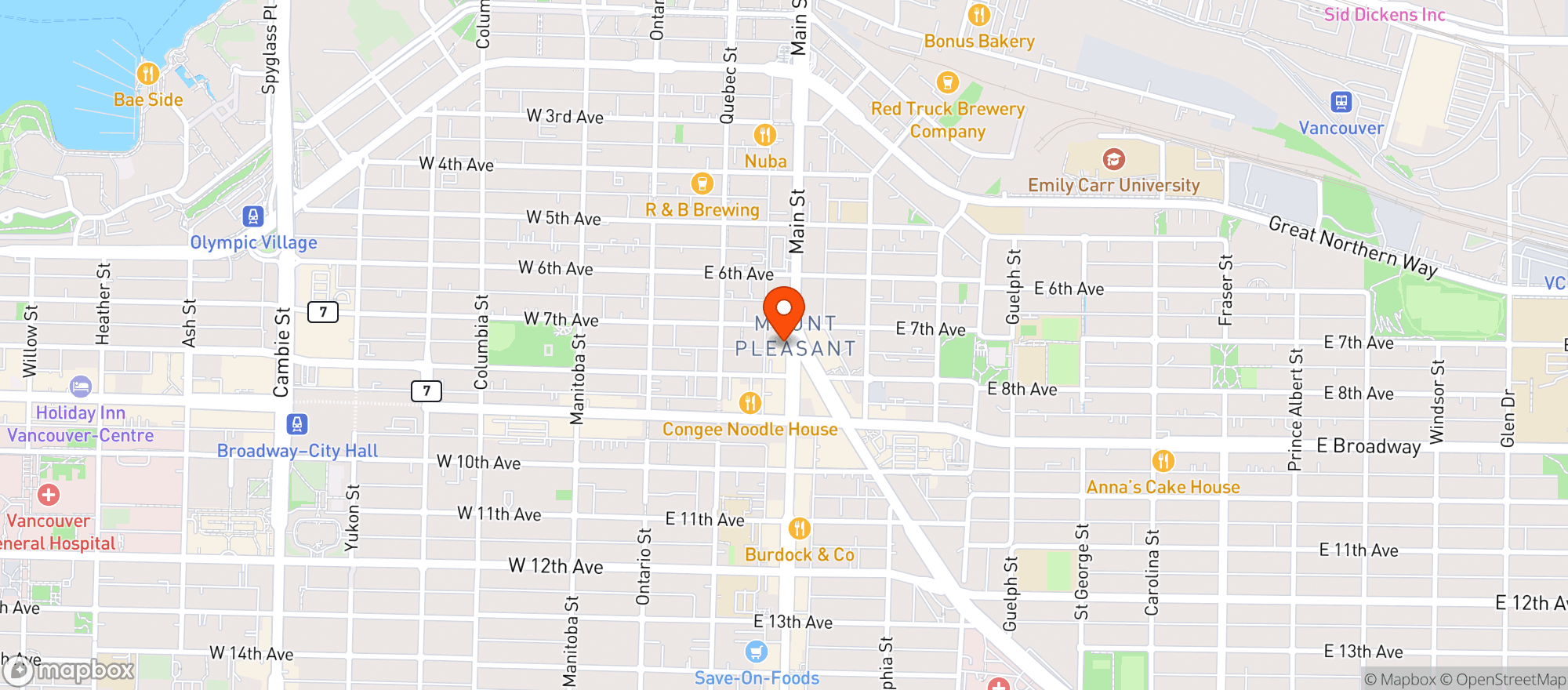 Map showing Fox Cabaret