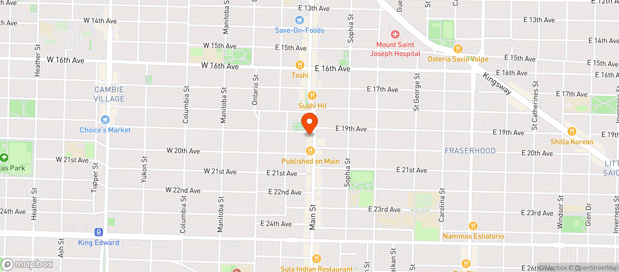 Map showing Welks General Store