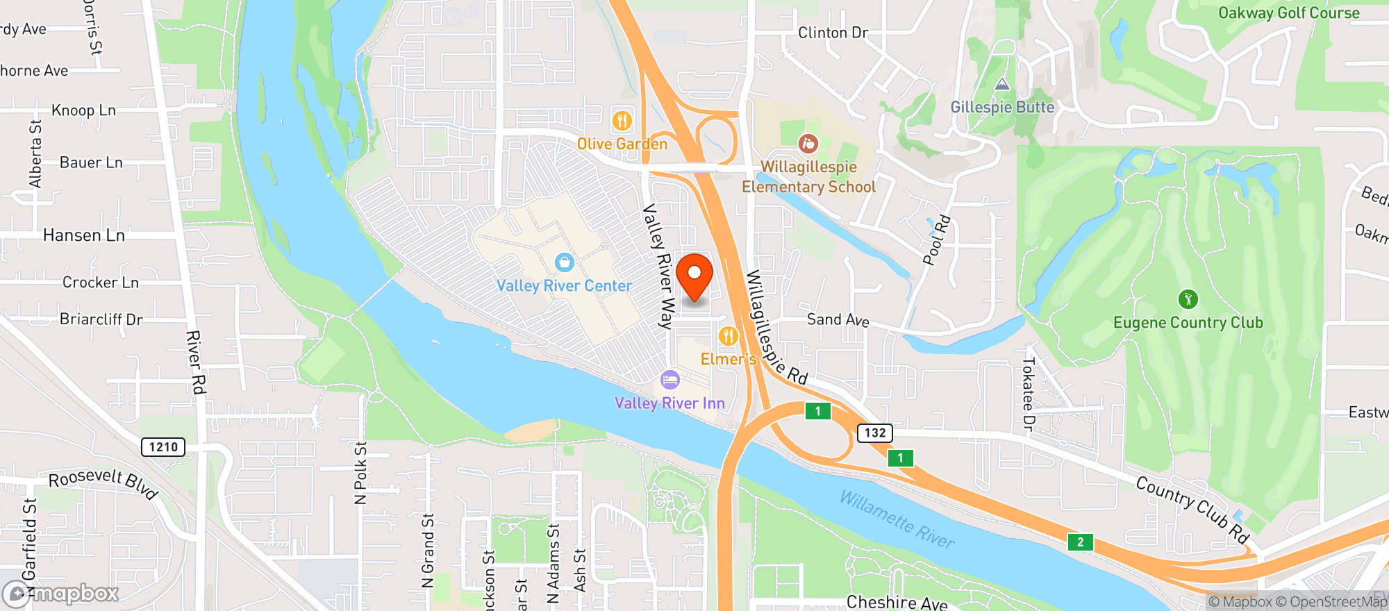 Map showing World Market Eugene