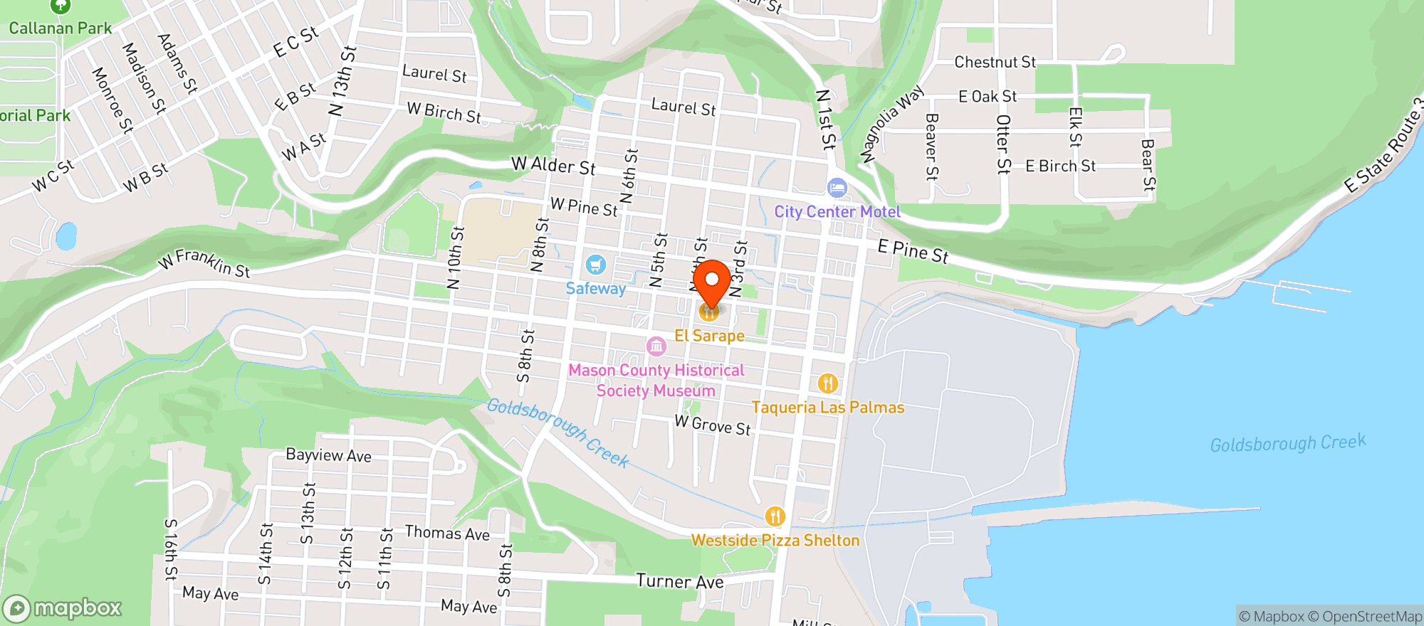 Map showing El Sarape #3