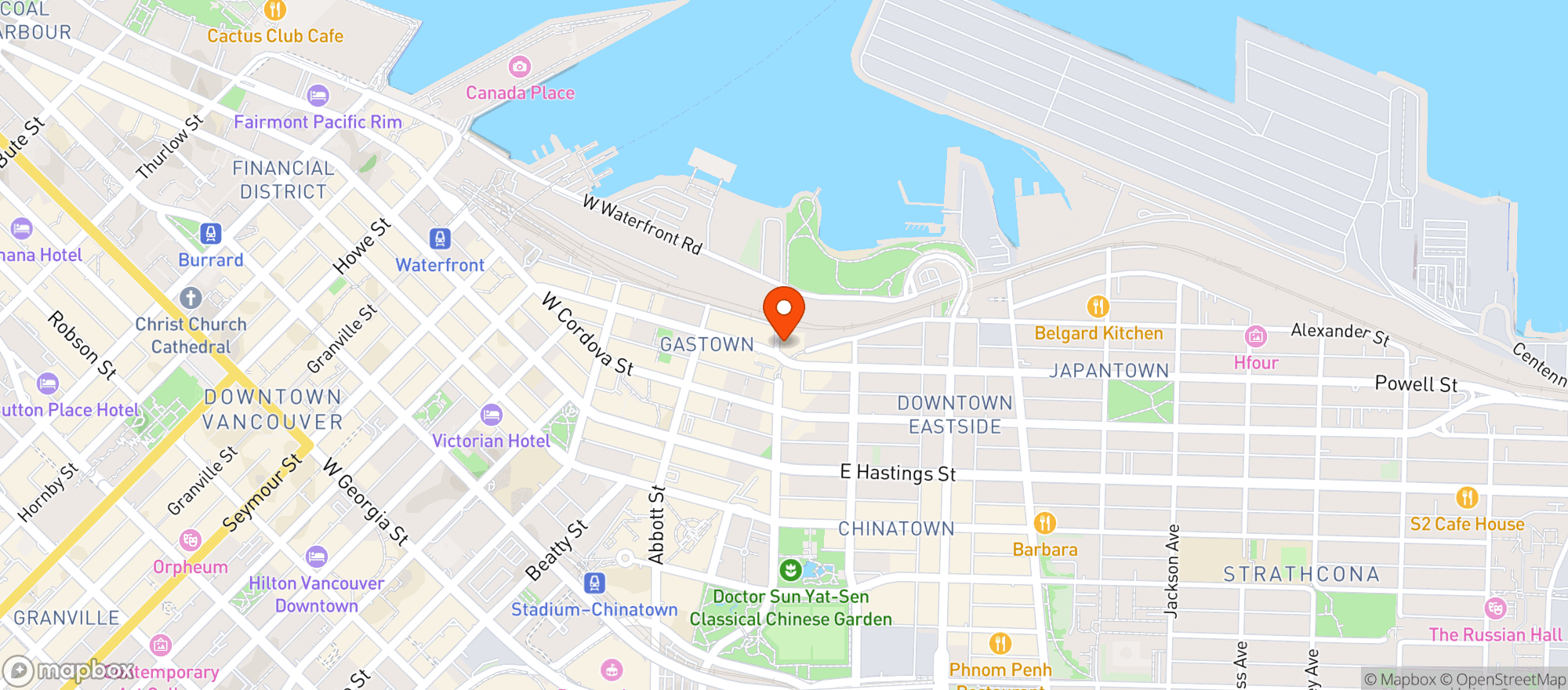 Map showing Guilt & Co