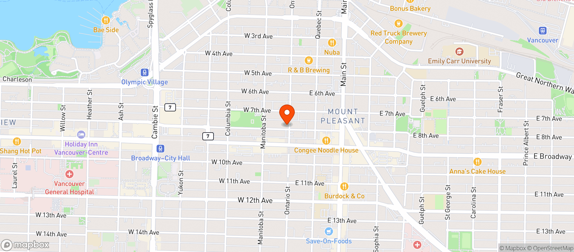 Map showing The Anza Club