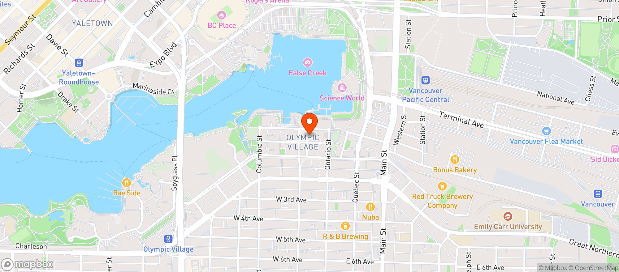 Map showing London Drugs