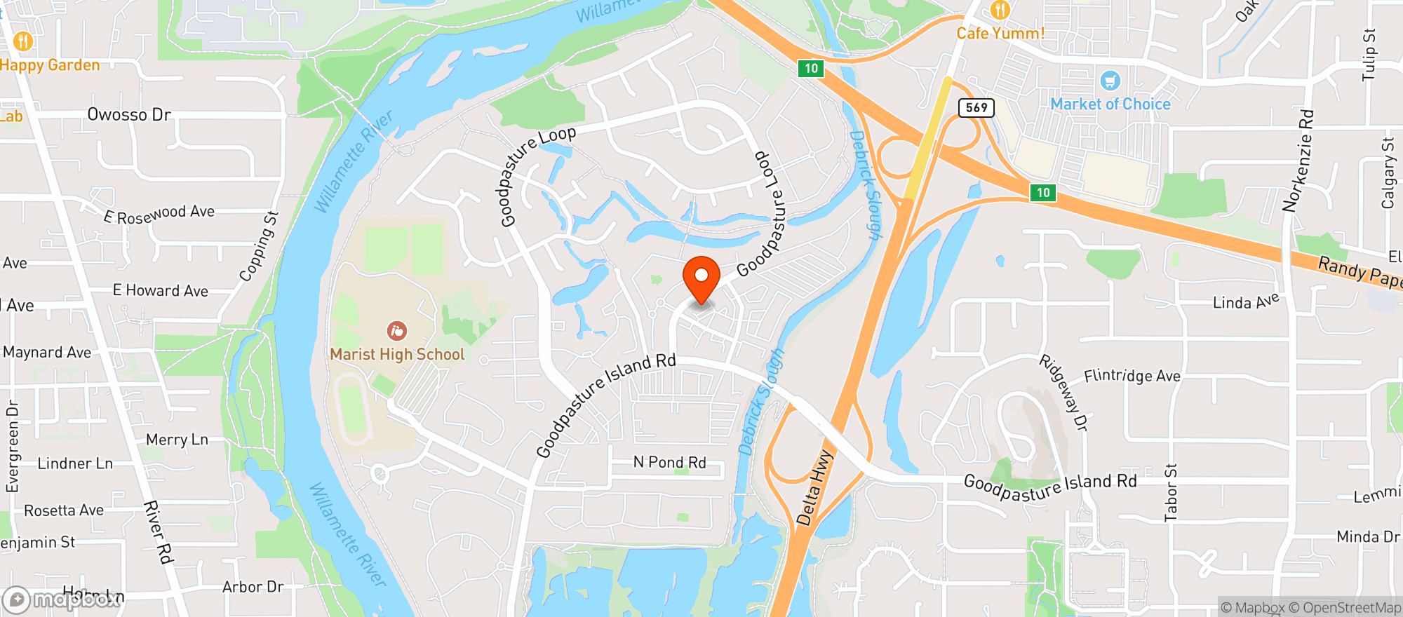 Map showing Pop In Market