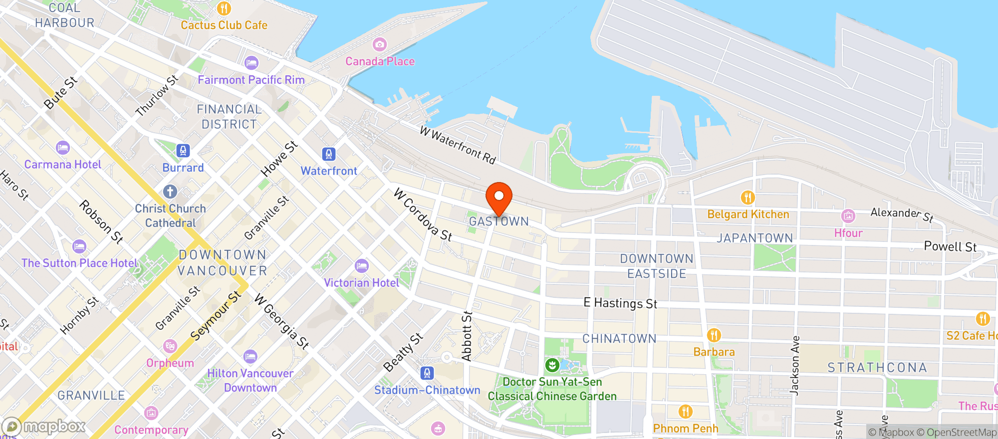 Map showing The Lamplighter Public House