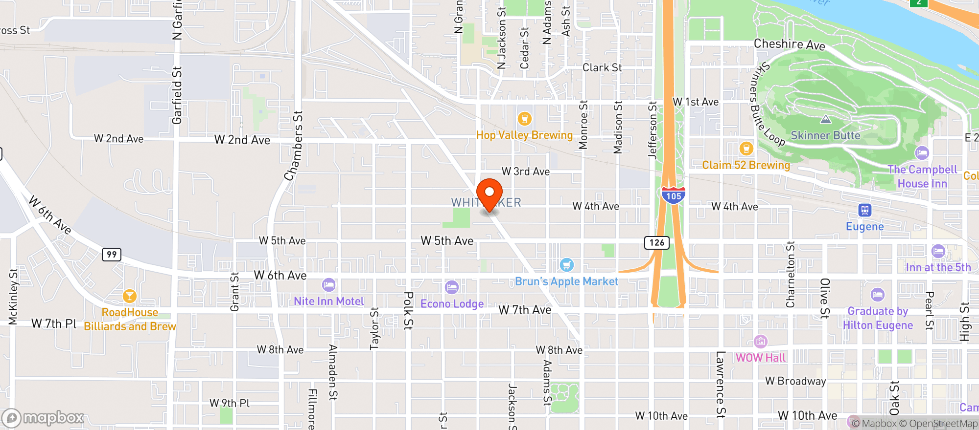Map showing Twenty After Four Wellness Center