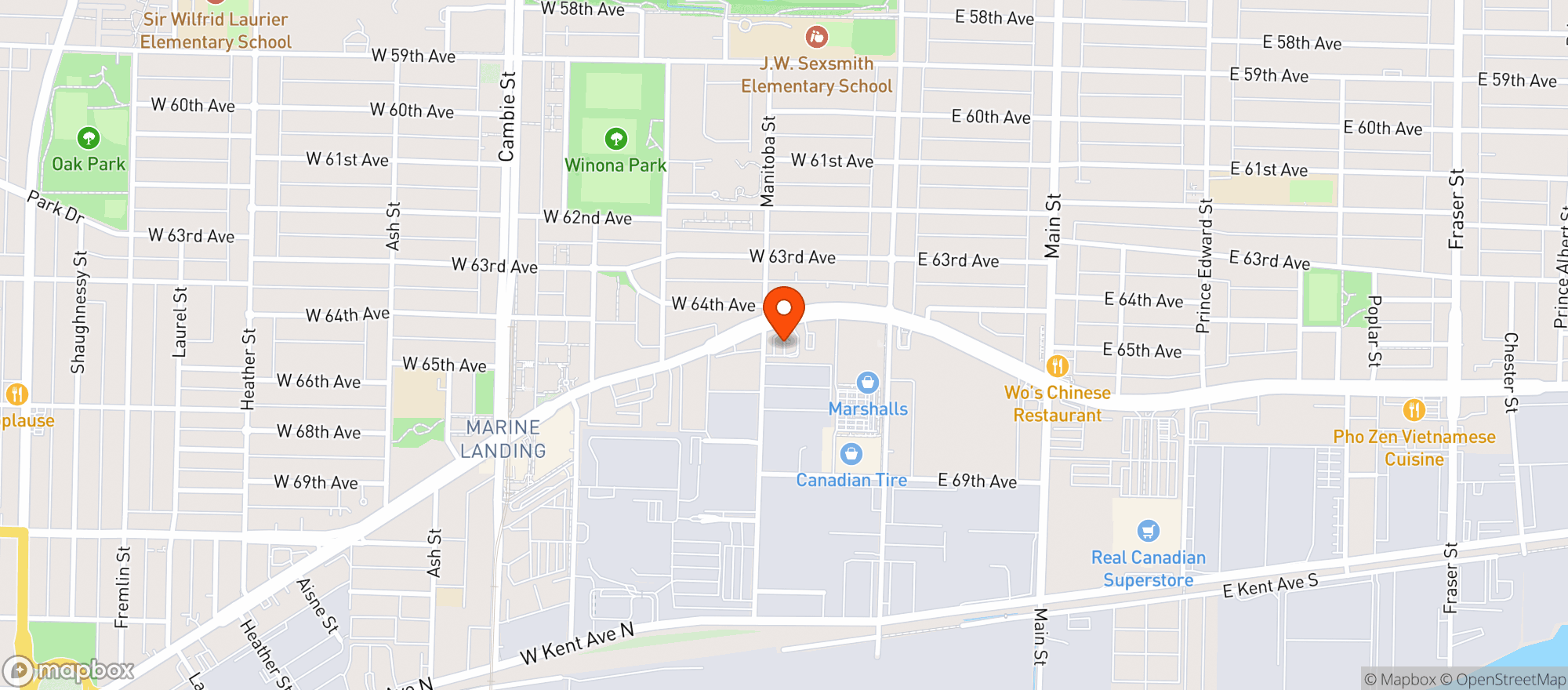 Map showing Save-on-foods