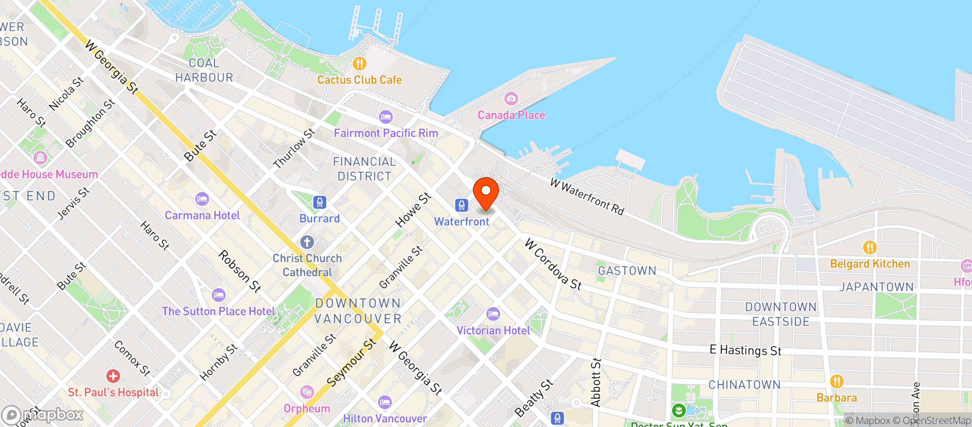 Map showing Real Canadian Superstore
