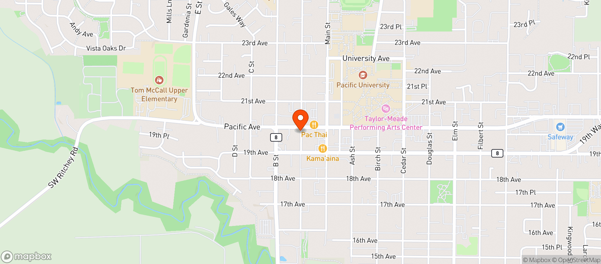 Map showing Waltz Brewing