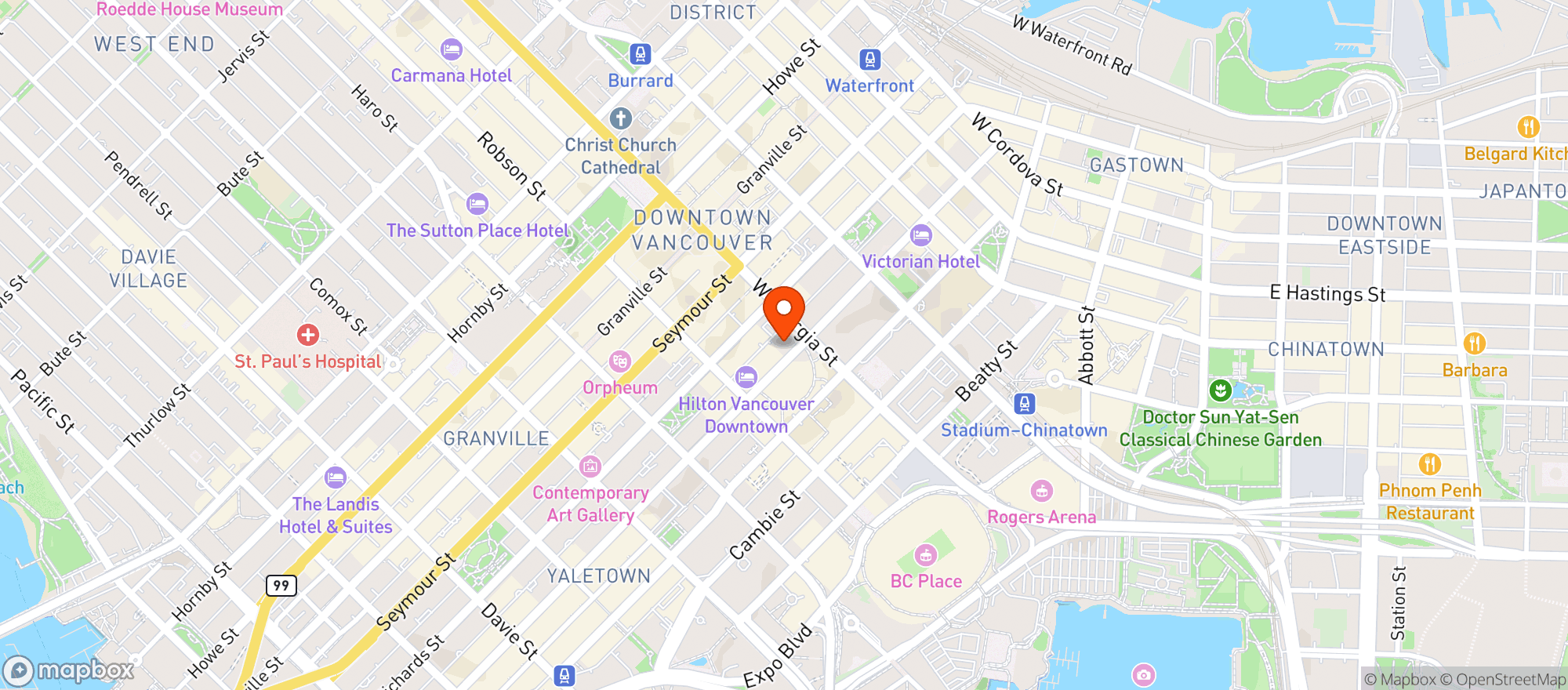 Map showing Bar Haifa