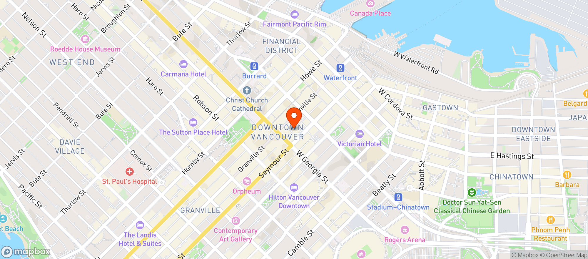 Map showing Hudson's Bay Special Event