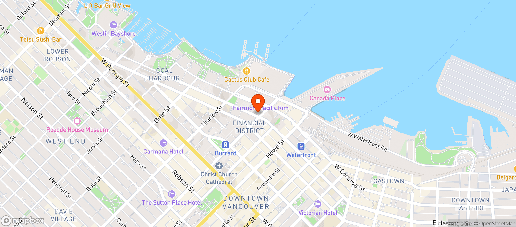 Map showing Brass Fish