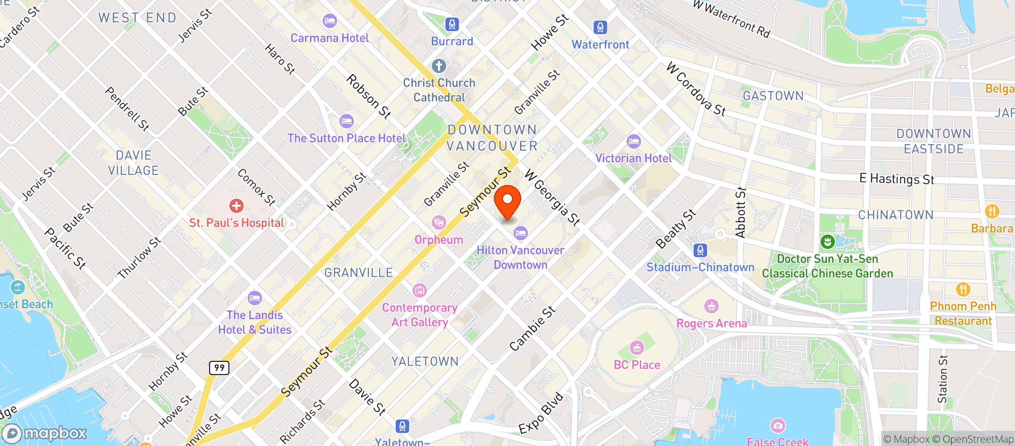 Map showing Iga Robson