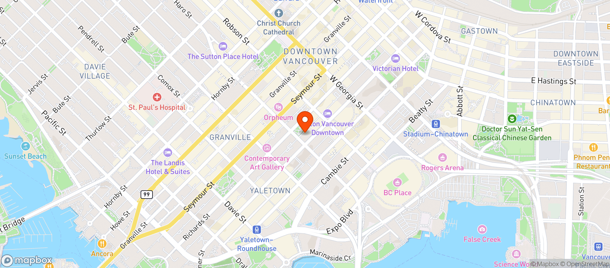 Map showing Per Se Social Corner