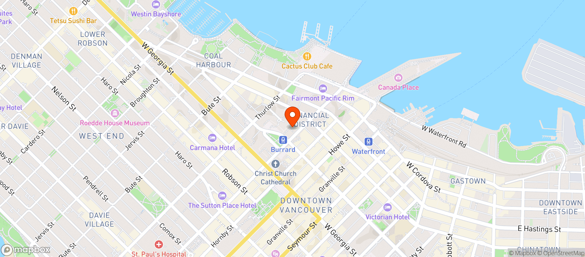Map showing Central Restaurant