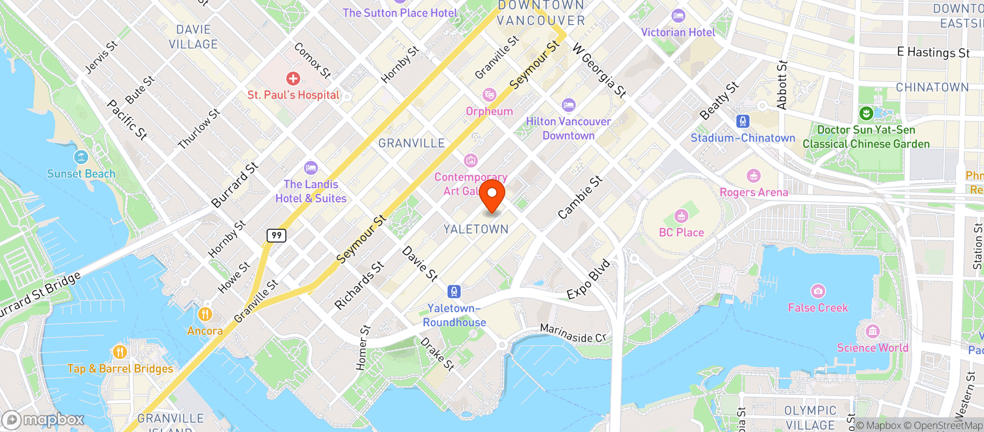 Map showing The Parlour