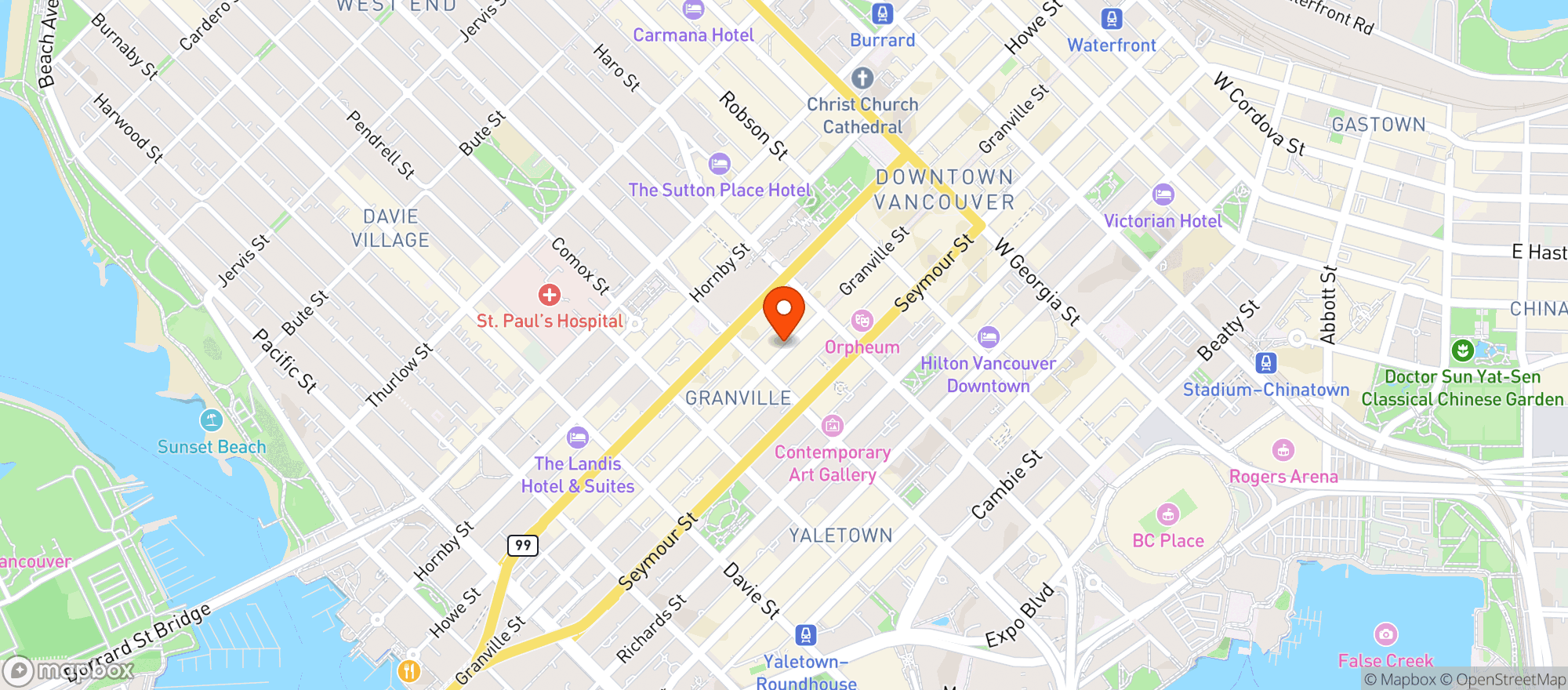 Map showing Goodco Granville