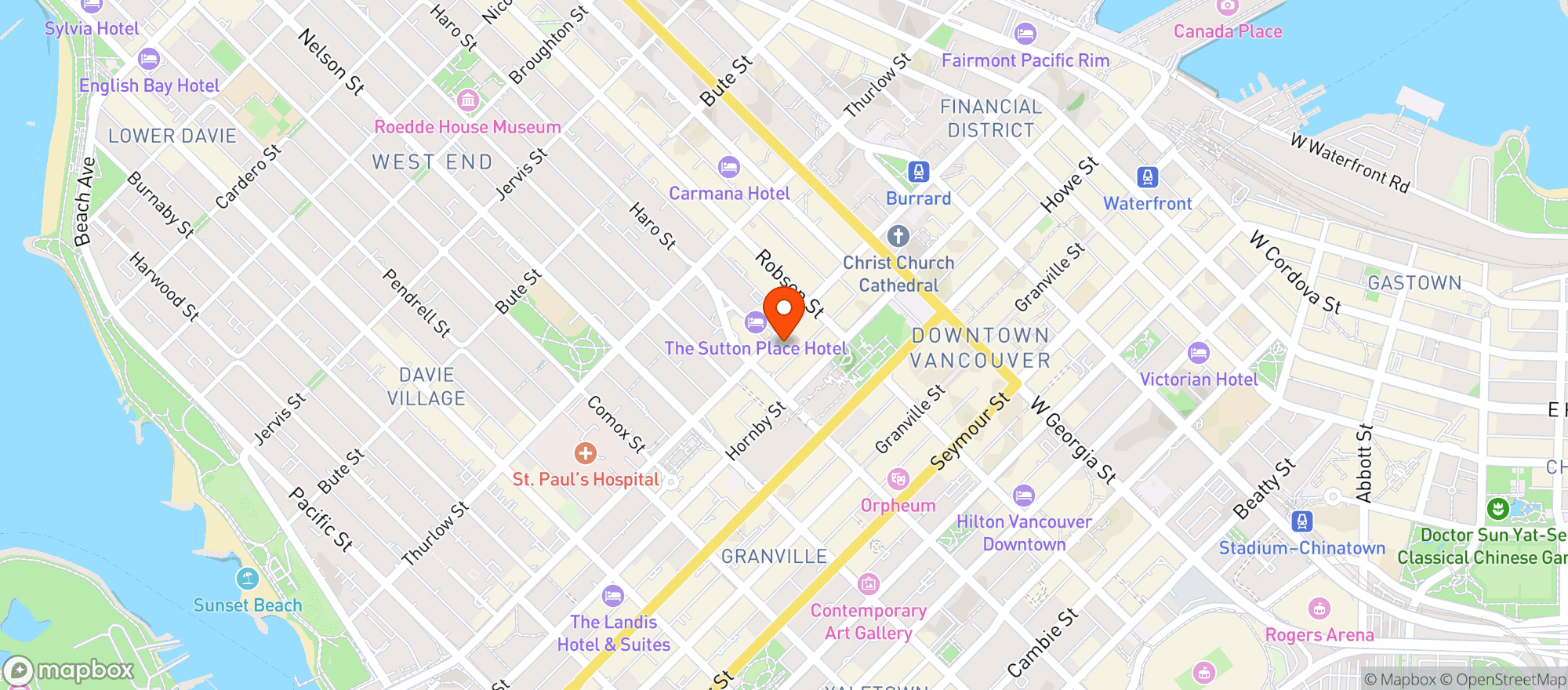 Map showing Joey Burrard