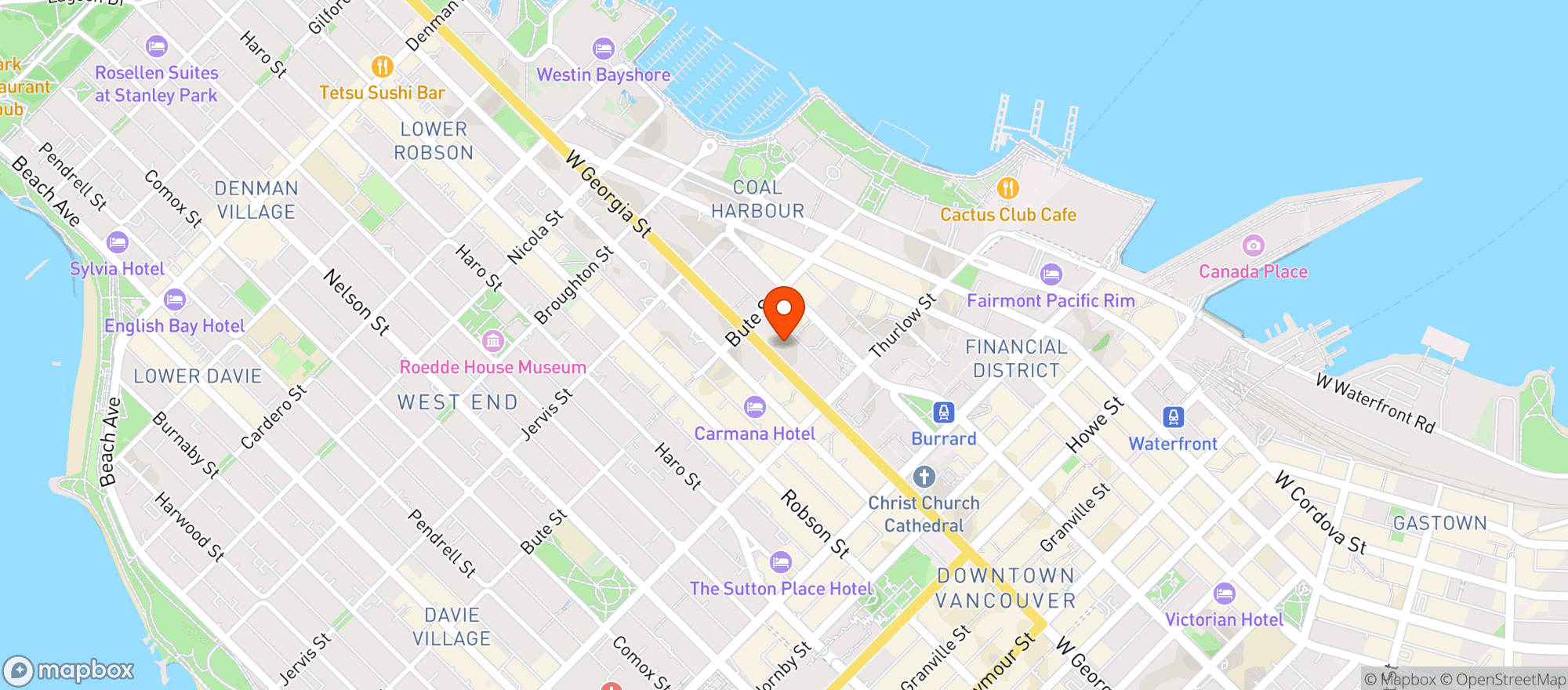 Map showing Karma Lounge