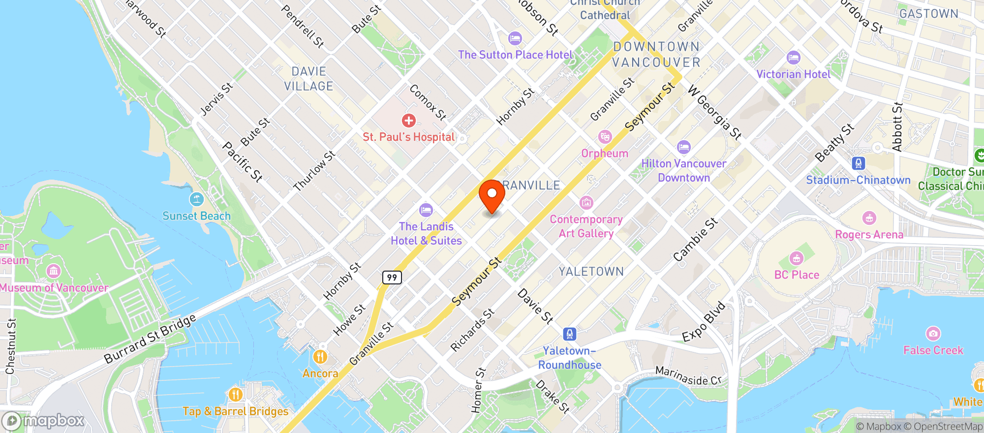 Map showing Tiggy #1 - 1133 Granville