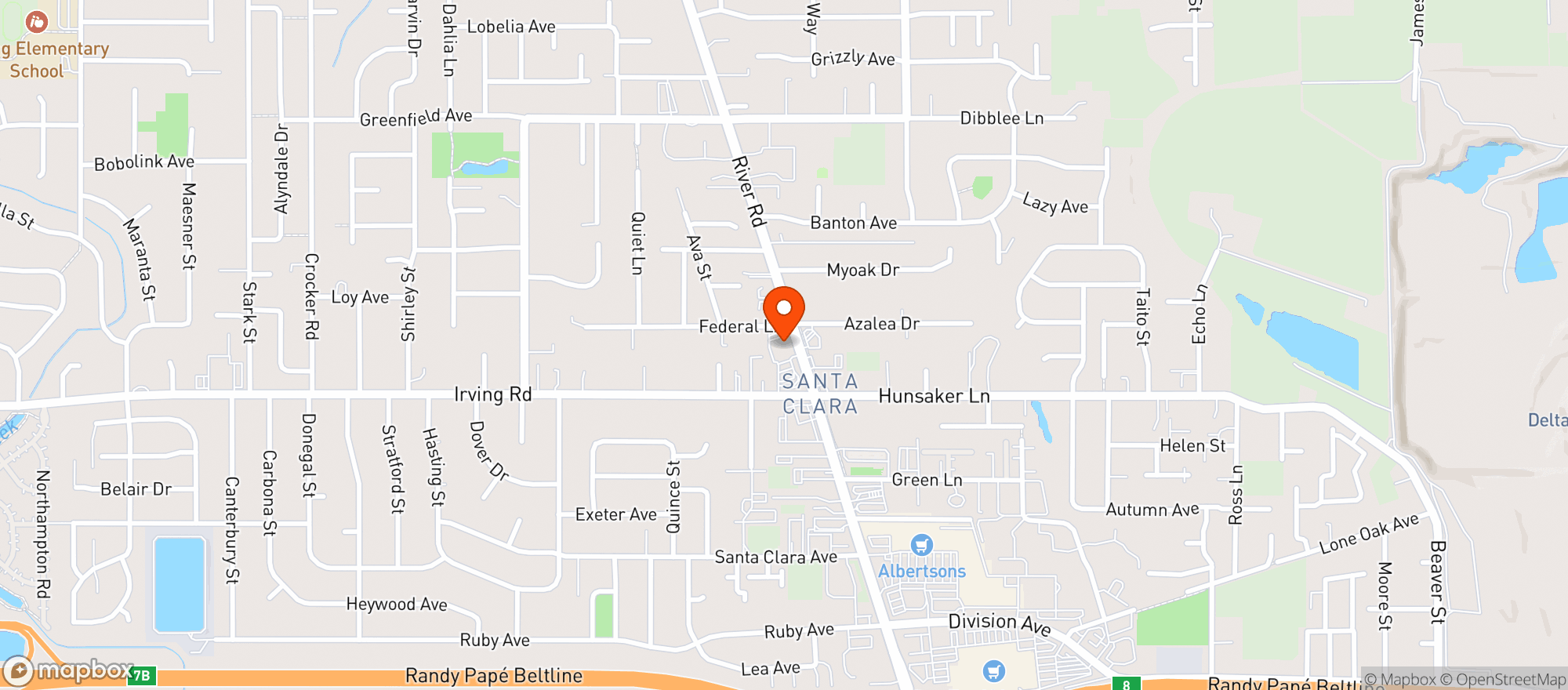 Map showing Walgreens