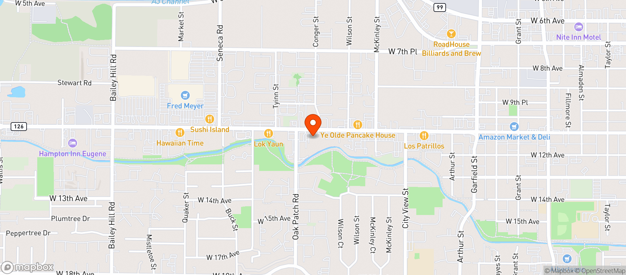 Map showing Hive Cannabis Connect