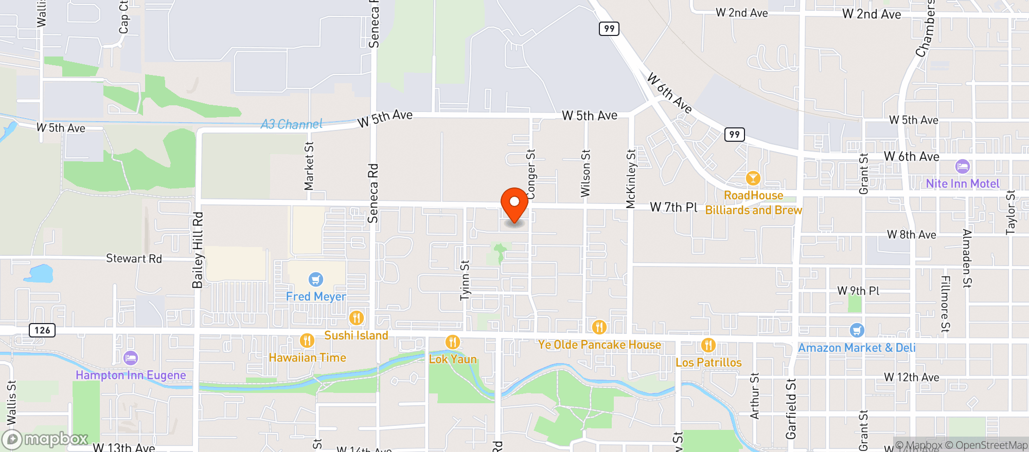 Map showing Essig Entertainment