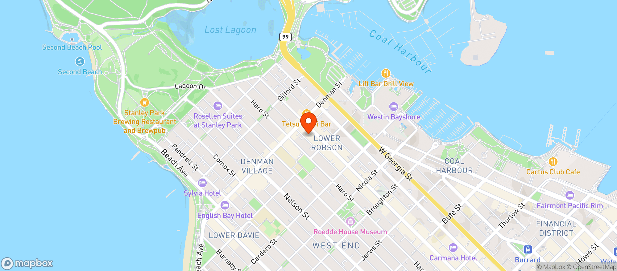 Map showing Safeway 4908