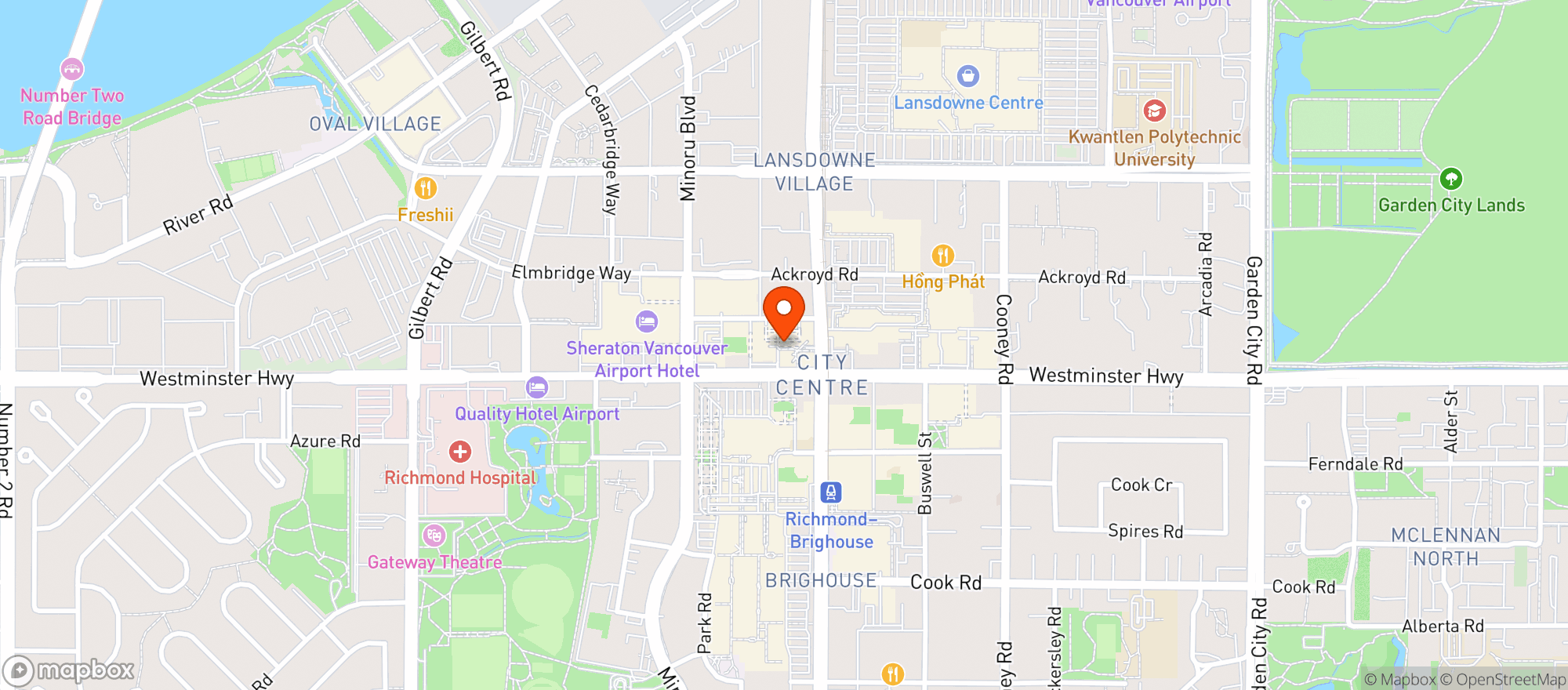 Map showing London Drugs - London Plaza