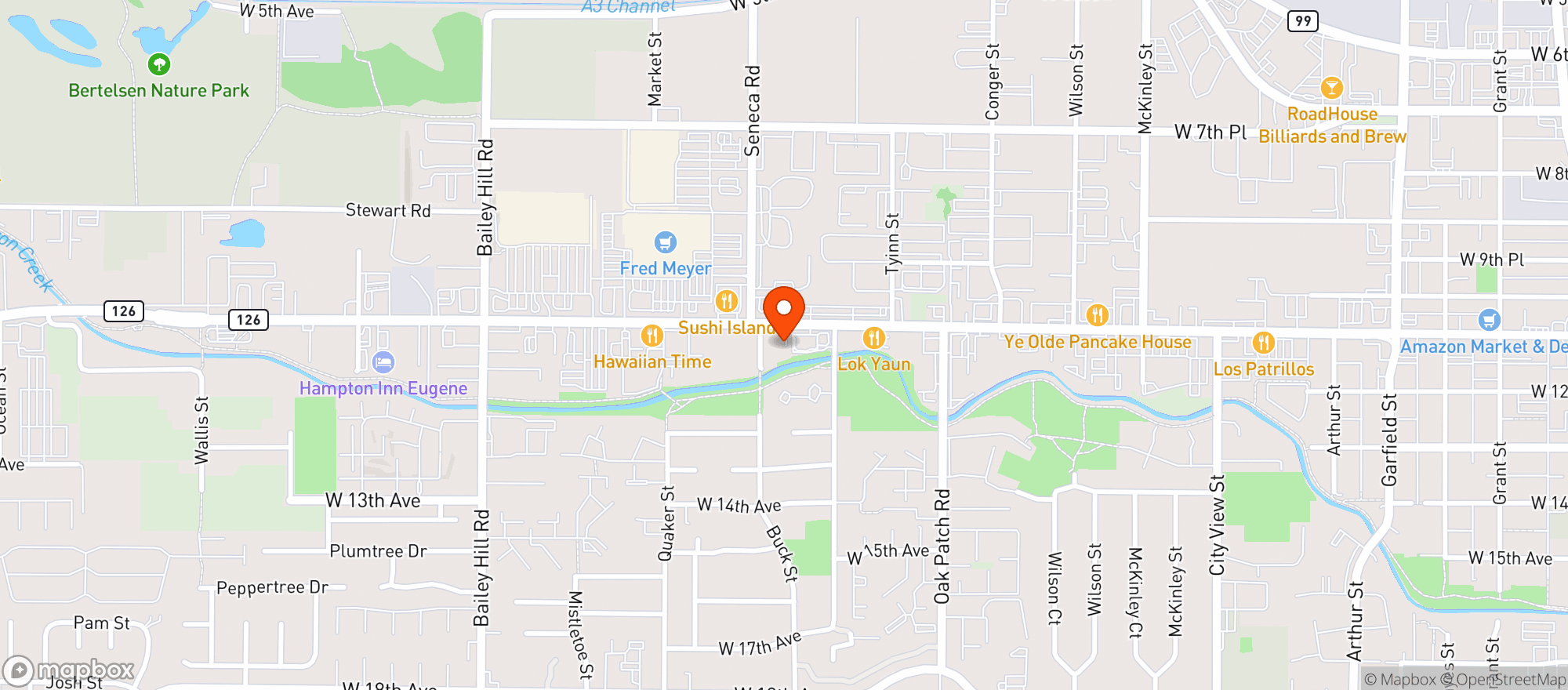 Map showing Top Crop - Eugene