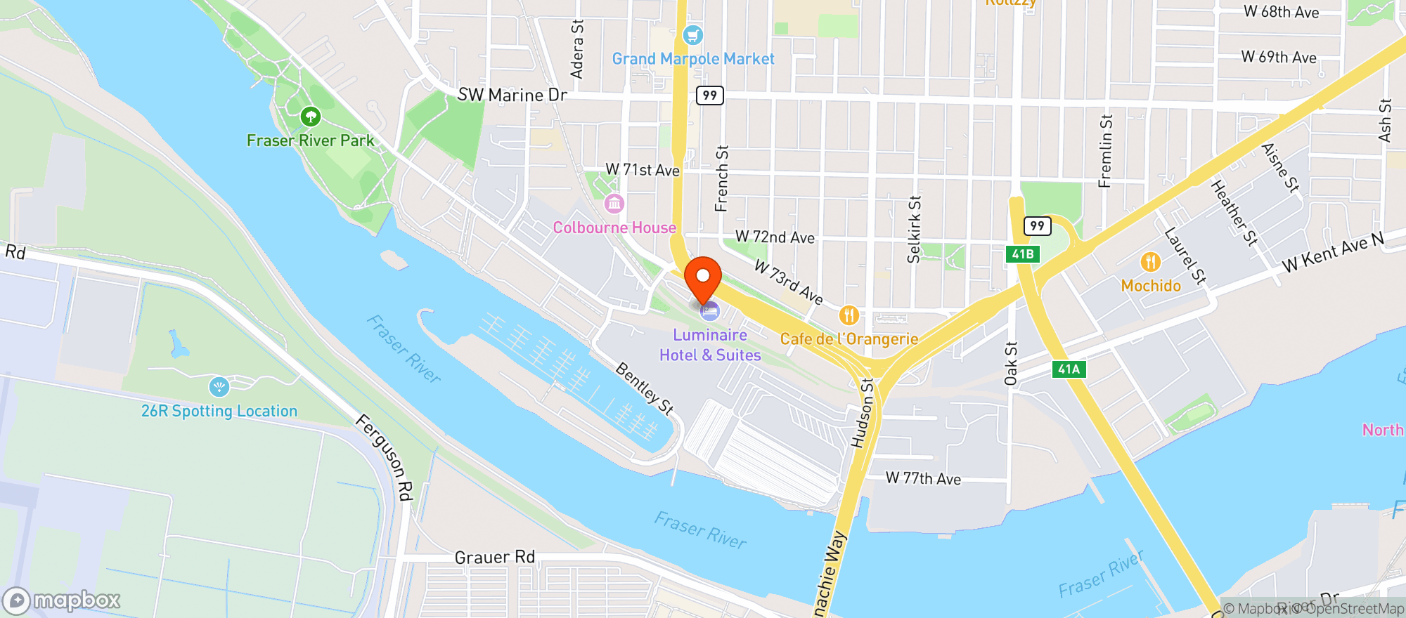 Map showing Value on Liquor Store
