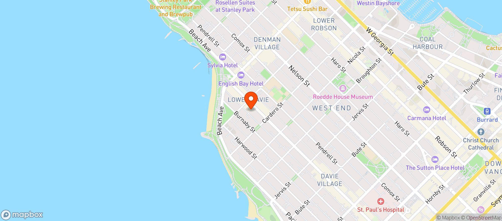Map showing London Drugs