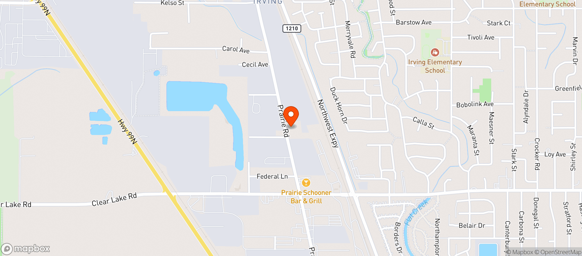Map showing Irving Market And Deli