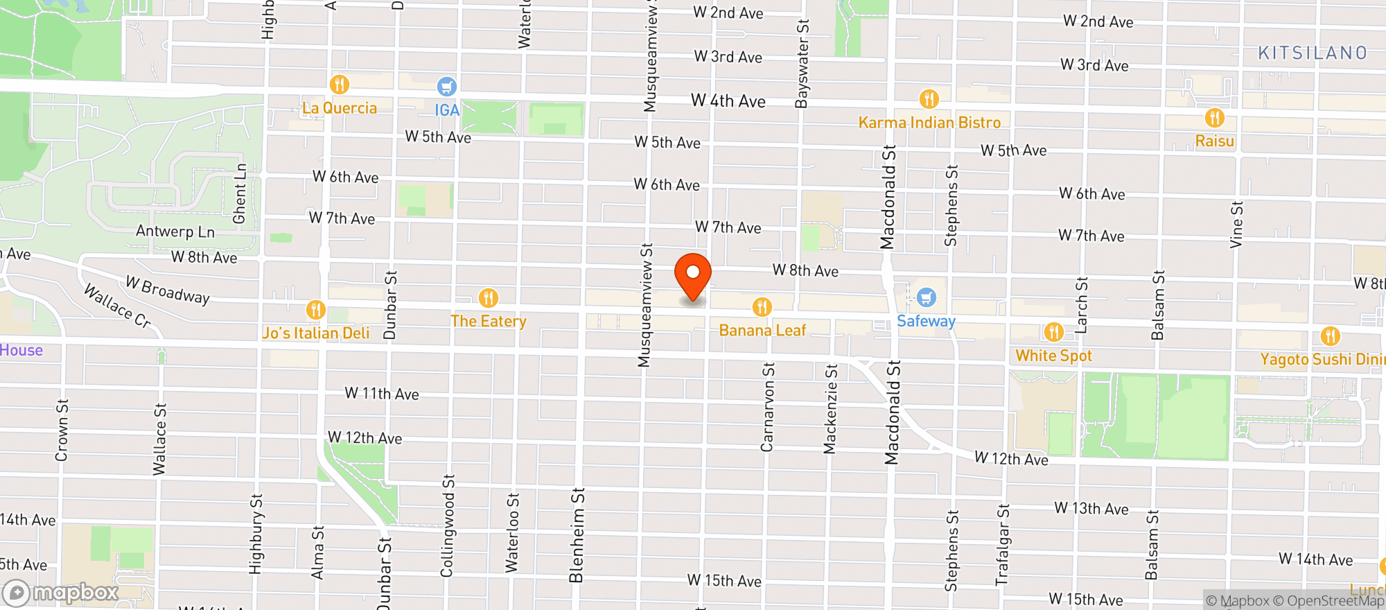 Map showing Hollywood Theatre