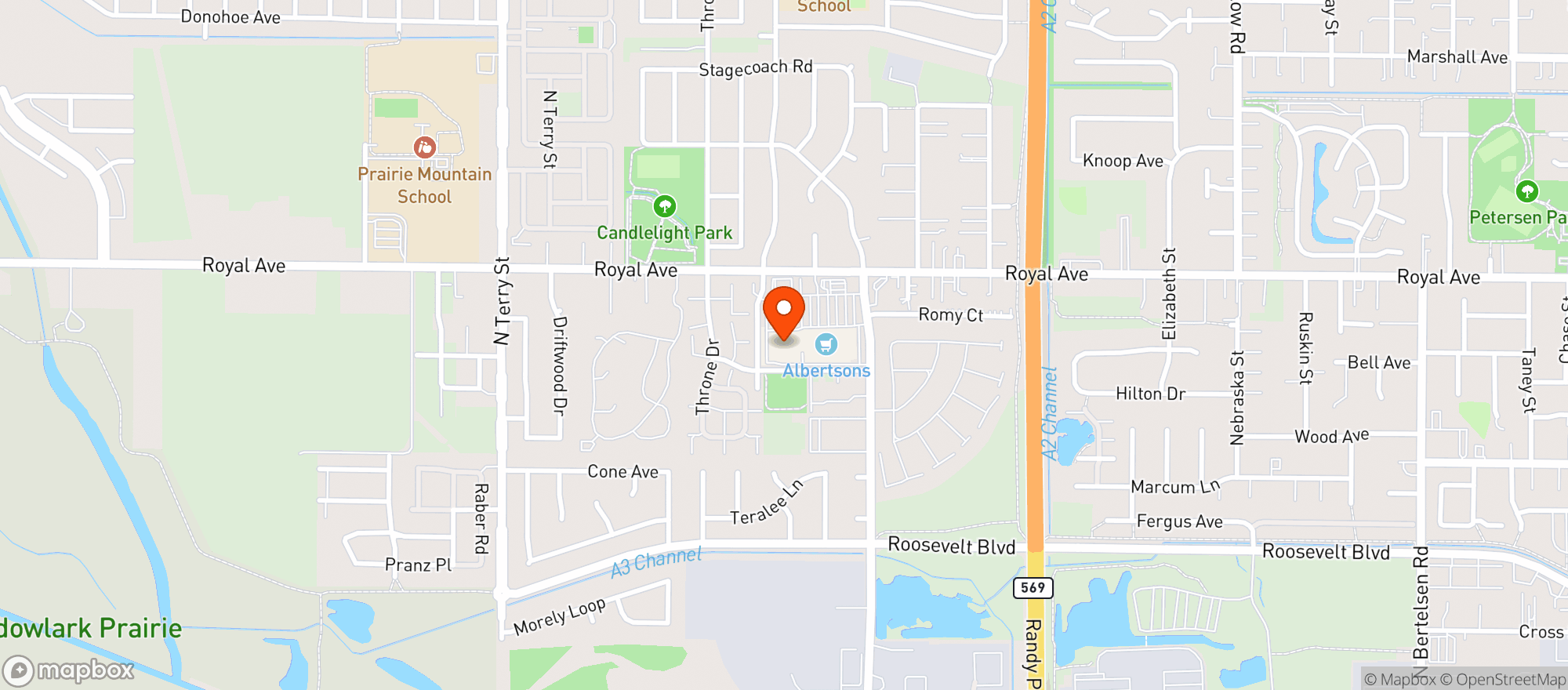 Map showing Bi Mart #663