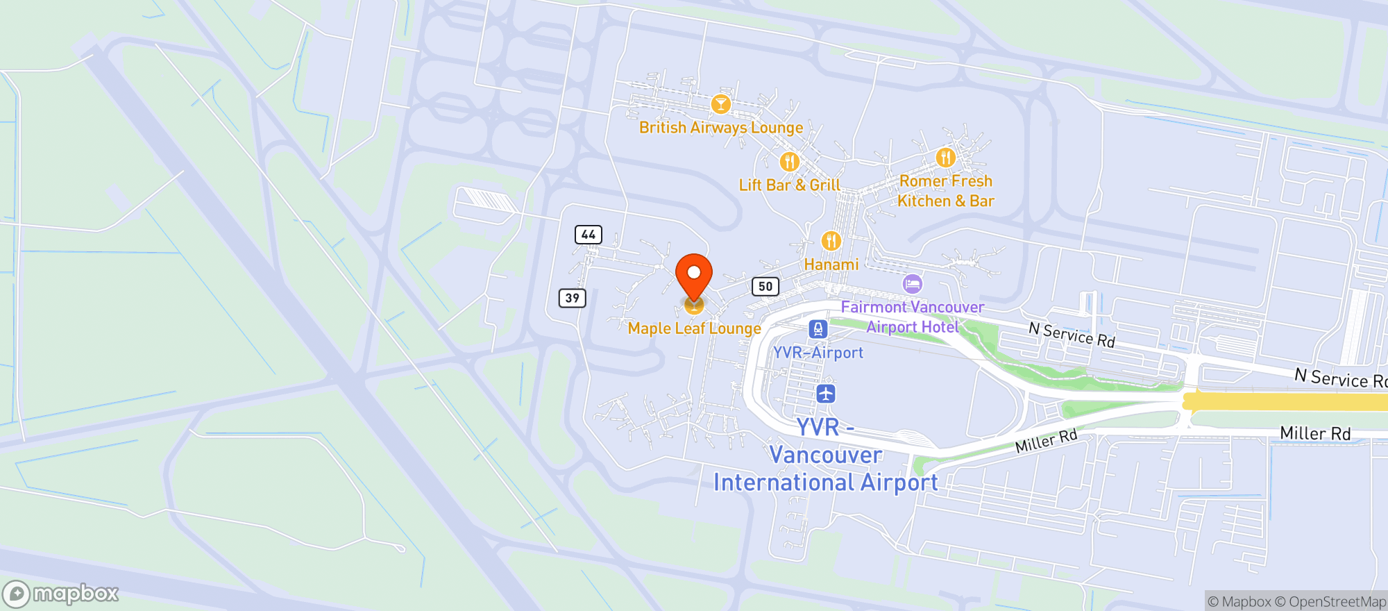 Map showing Pacific Farms Market