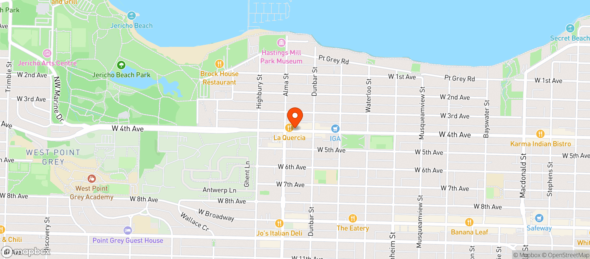 Map showing Estate Wine Shop