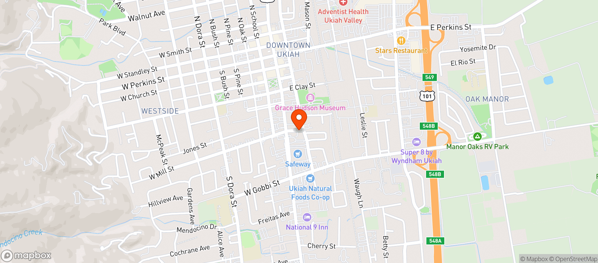 Map showing The Beehive