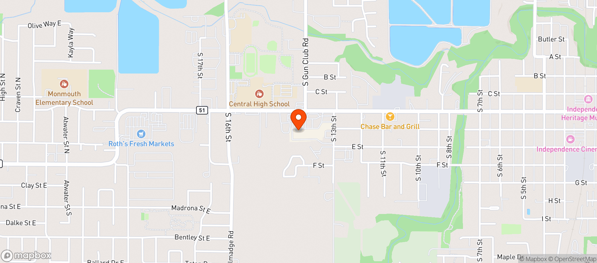 Map showing Grocery Outlet