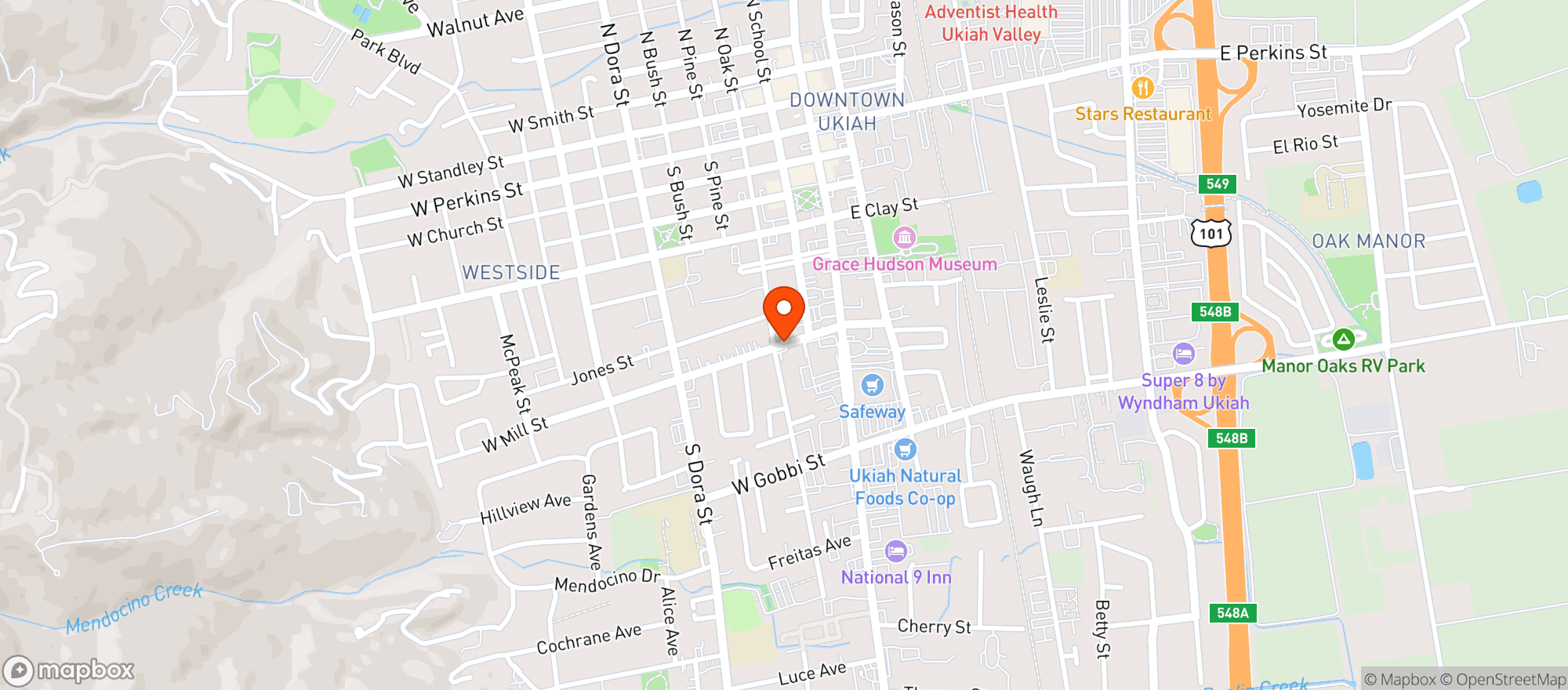 Map showing Prime Market