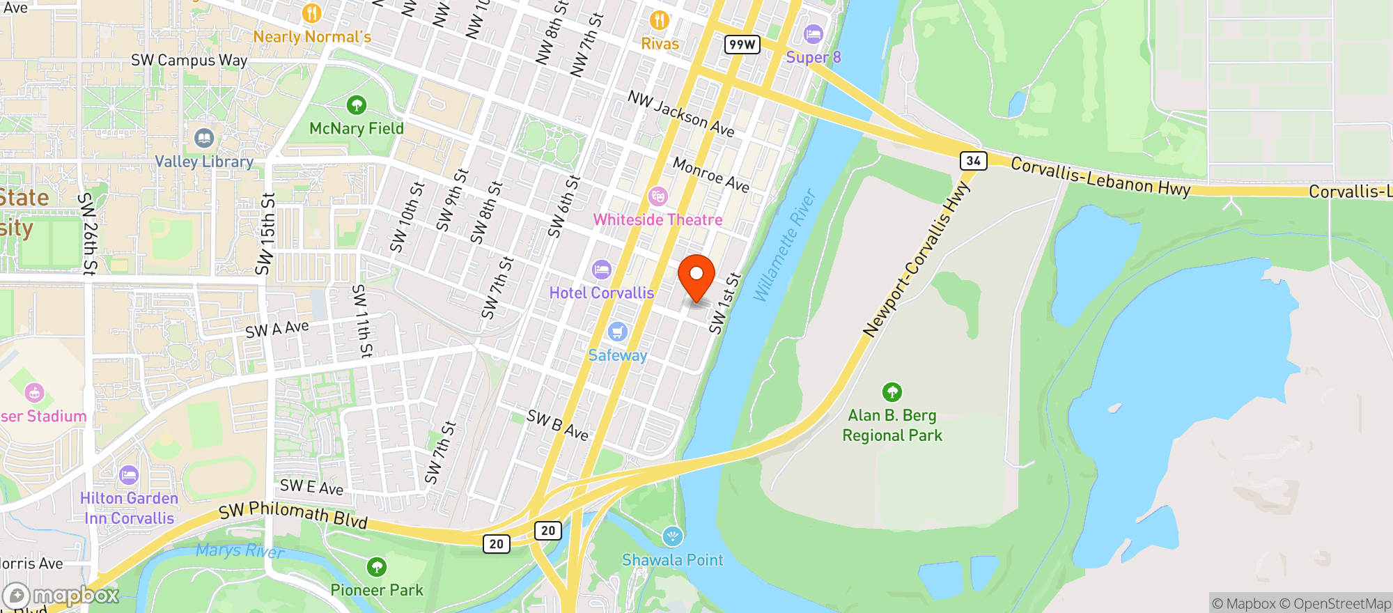 Map showing Old World Deli