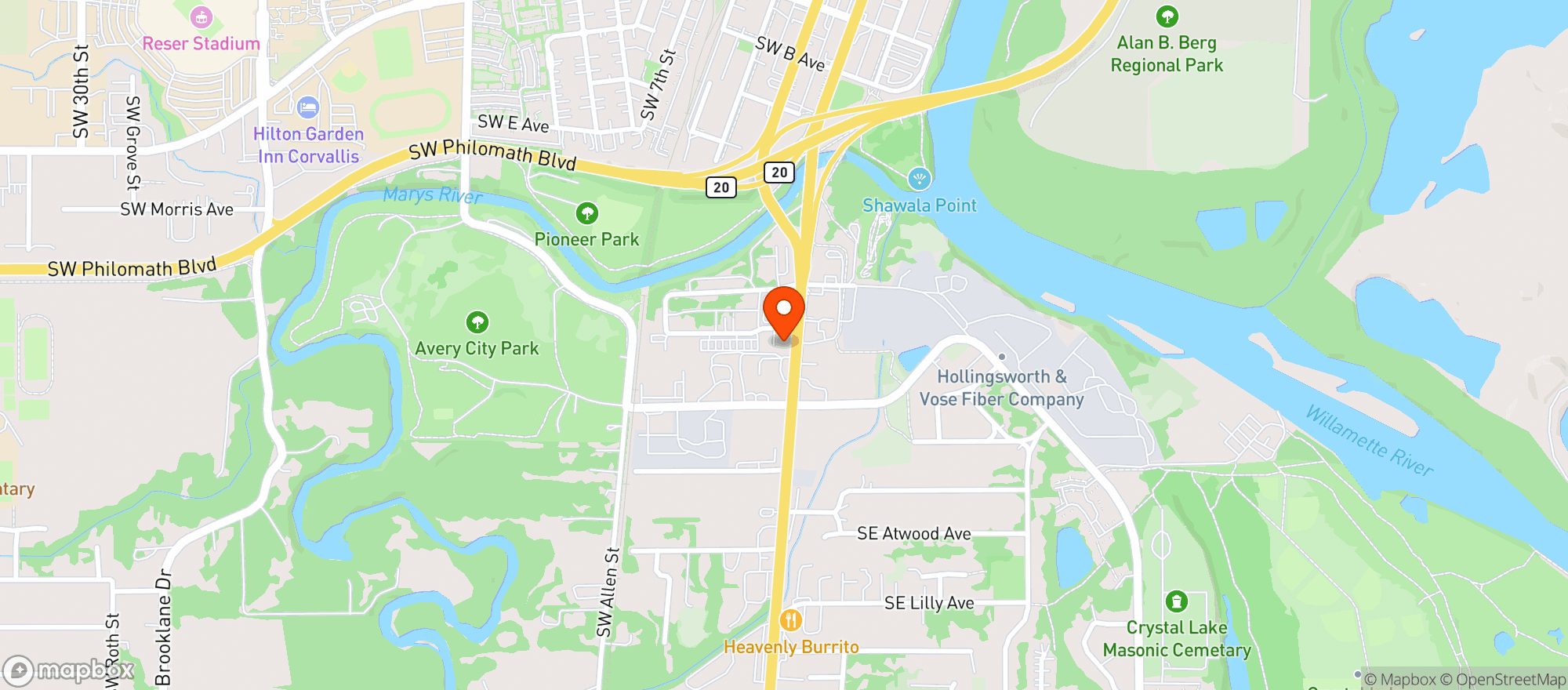 Map showing High Quality - South