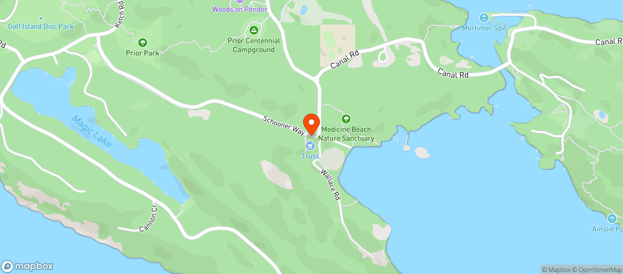 Map showing Truss Farm Food