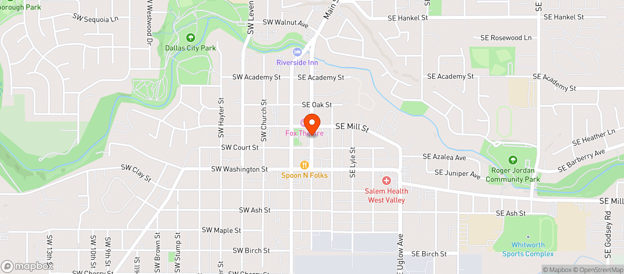 Map showing Safeway