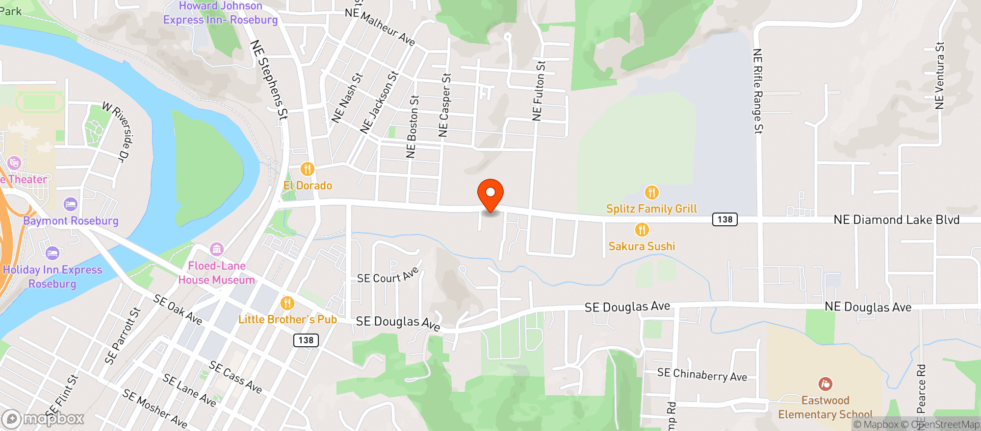 Map showing Cougar Cannabis