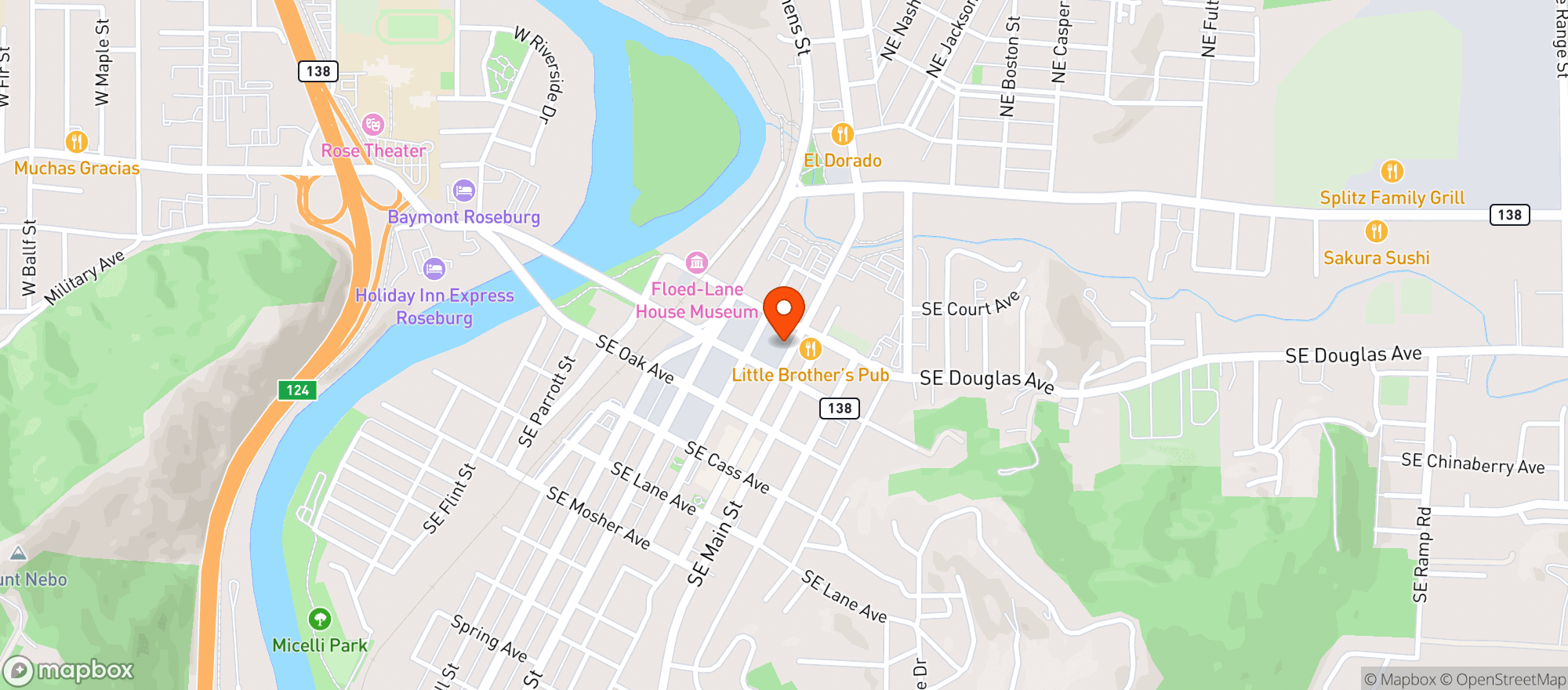 Map showing Jackson Street Provisions