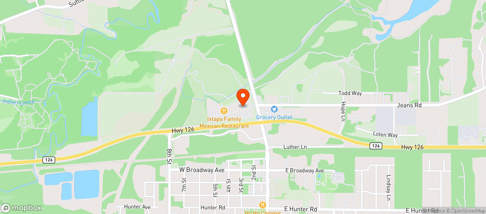 Map showing Rays Food Place #39