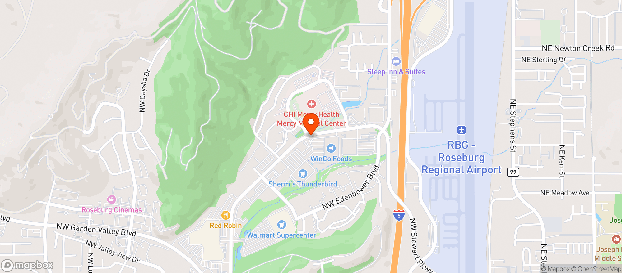 Map showing Winco Foods